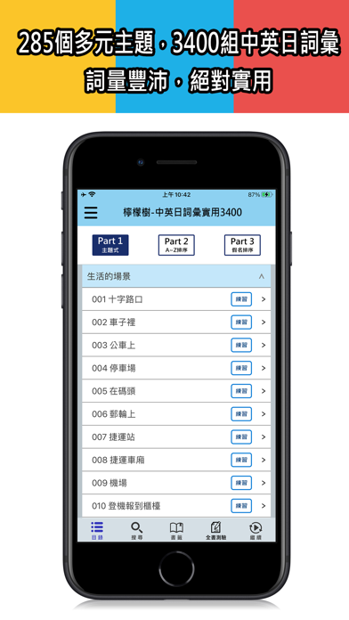 檸檬樹-中英日詞彙實用3400 Screenshots