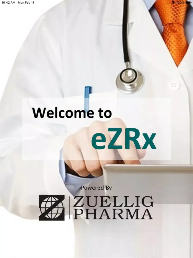 ภาพหน้าจอของ ZPTW eZRx Sales iPad 