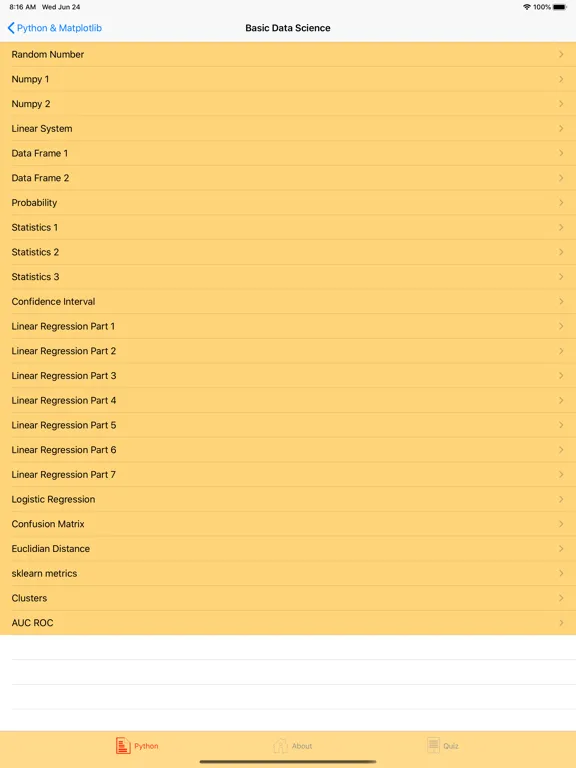 Data Science Part I iPad  Screenshots
