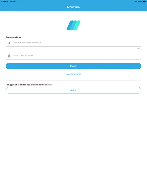 MoneyGo-Titan Fintech iPad  Screenshots