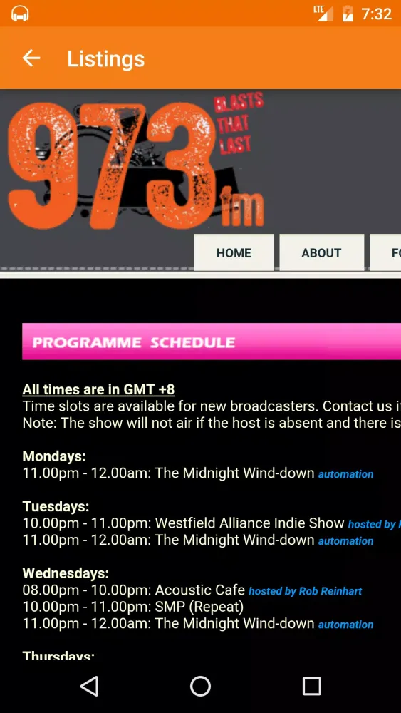 Capturas de pantalla de Singapore Radio, Tuner