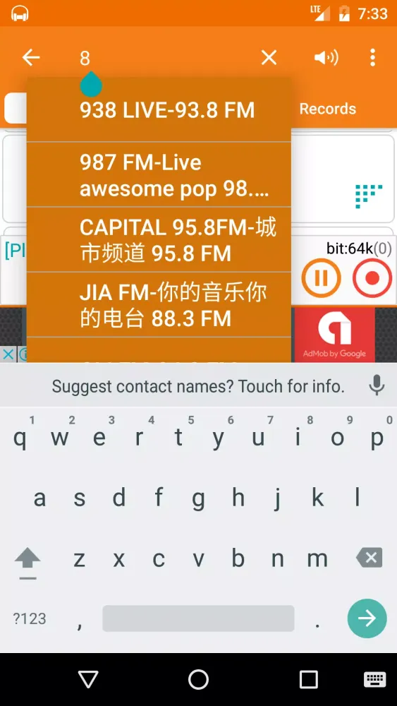 Capturas de pantalla de Singapore Radio, Tuner