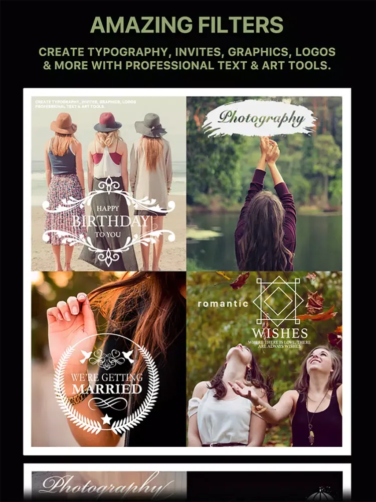 صور Message Card - Add Stickers, Filters & Text iPad 