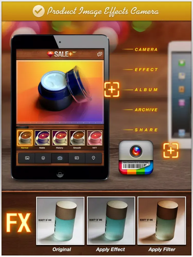 Zrzuty ekranu SALE 360 - marketing camera effects plus photo editor visual creator iPad 