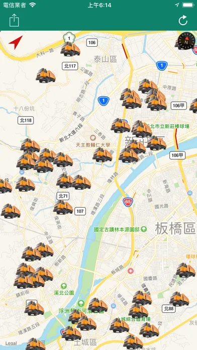 Screenshot di 新北市垃圾車 - 即時位置