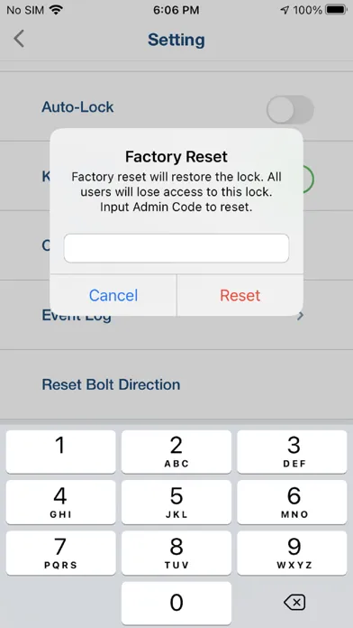Tangkapan skrin iKey Lock