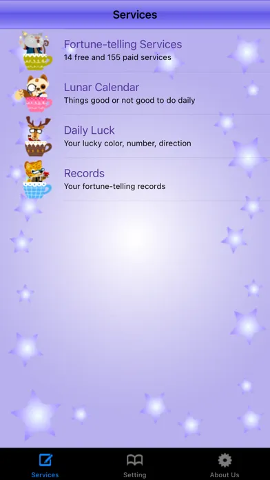 ภาพหน้าจอของ Horoscope Advice.