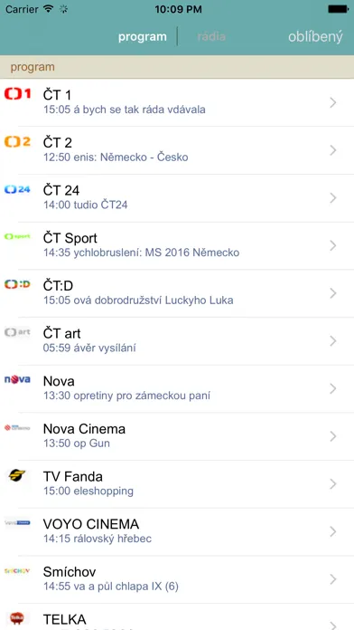 TV PROGRAM - Česká televize স্ক্রিনশট