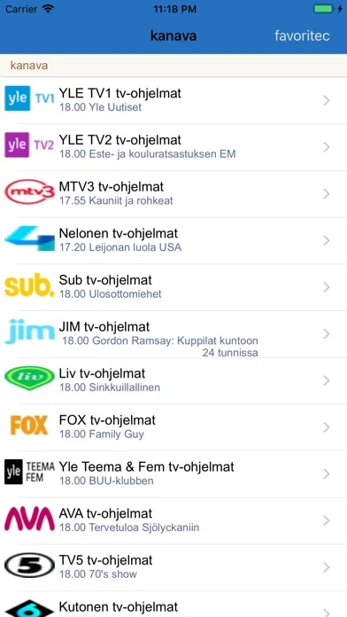 Suomalaiset TV-ohjelmat Screenshots