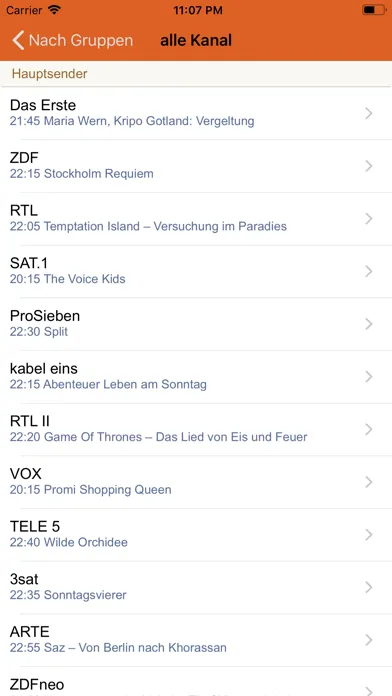 Tangkapan skrin Deutschland TV-Programm