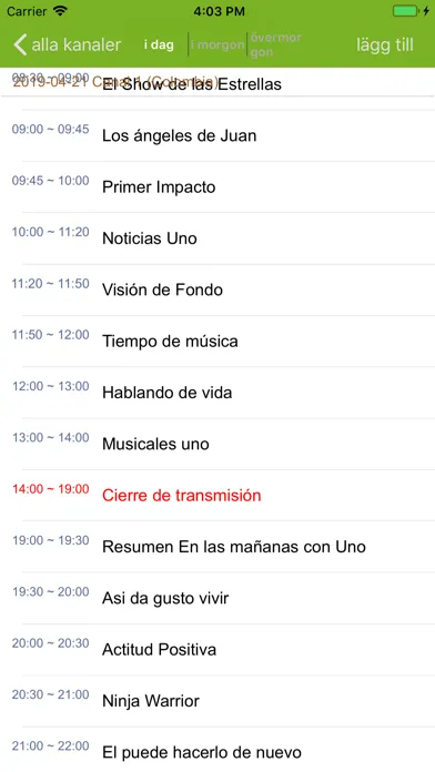 Programación TV México スクリーンショット