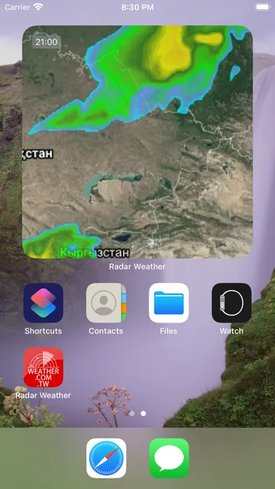 Tangkapan skrin Radar Weather - Rain Forecast
