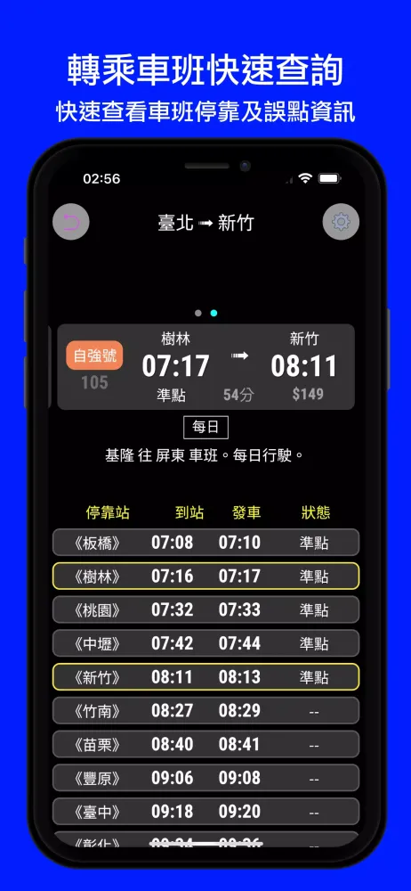 火車時刻表：台灣下一班火車時刻表 স্ক্রিনশট