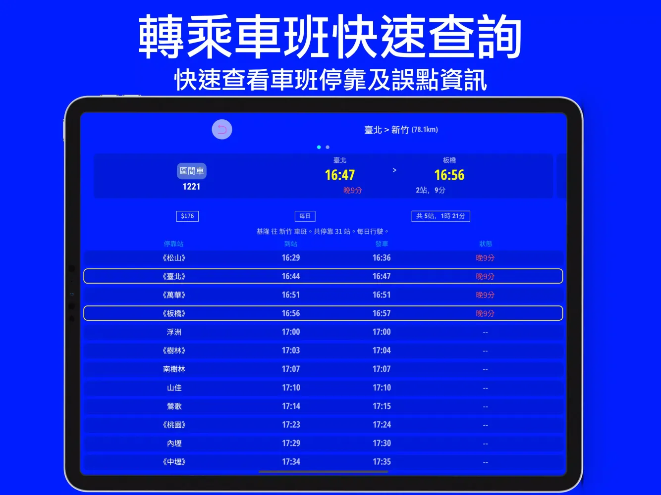 火車時刻表：台灣下一班火車時刻表 স্ক্রিনশট