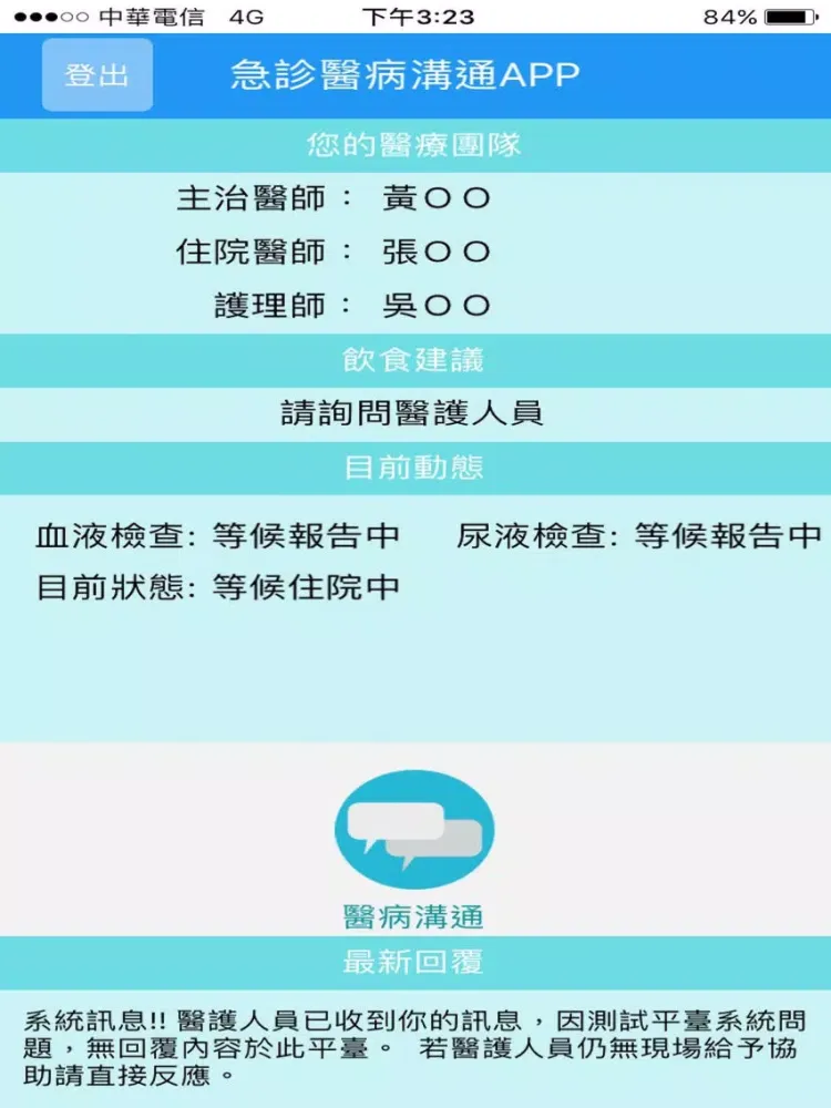 Capturas de pantalla de 台大醫院急診醫病溝通平台 iPad 