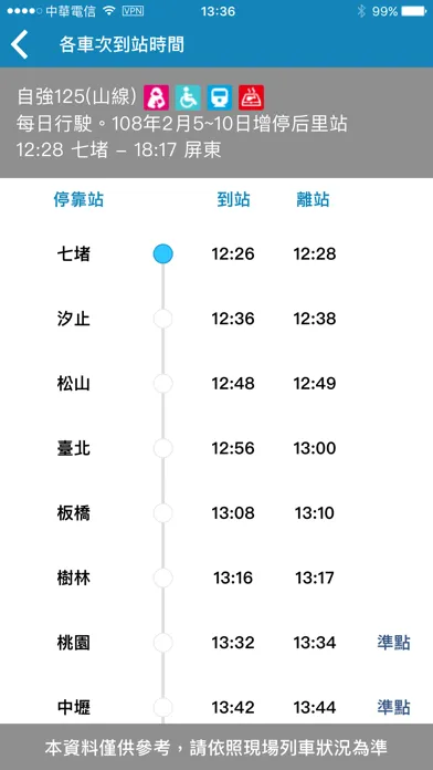 Screenshot di Taiwan Railway e-booking