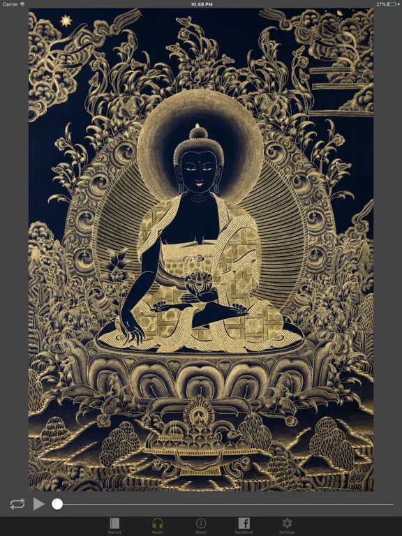 Ảnh chụp màn hình của Medicine Buddha Dharani iPad 