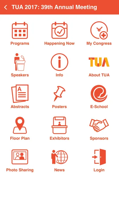 Tangkapan layar TUA Events APP 台灣泌尿科醫學會