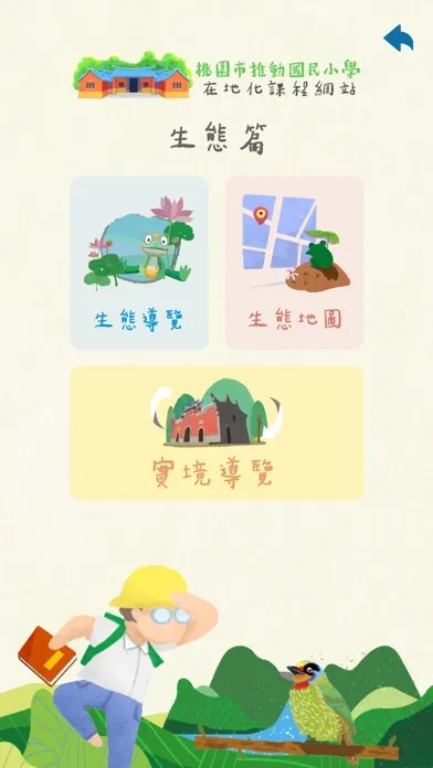 Capturas de tela do 桃園市國民小學在地化課程教材