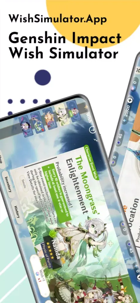 Capturas de pantalla de WishSimulator.App