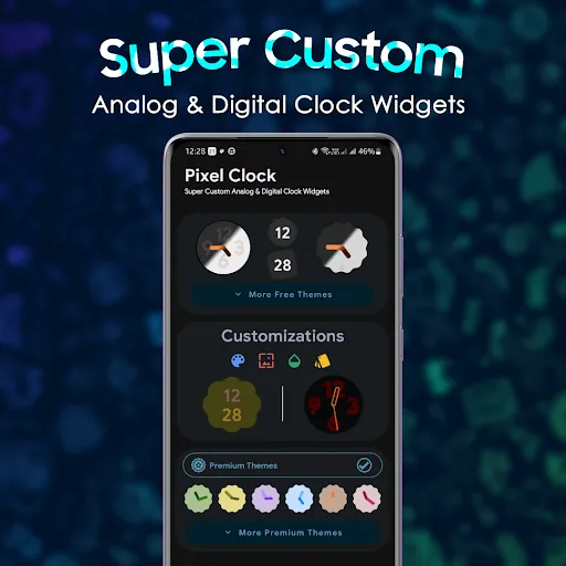Capturas de pantalla de Pixel Clock Widgets & Themes