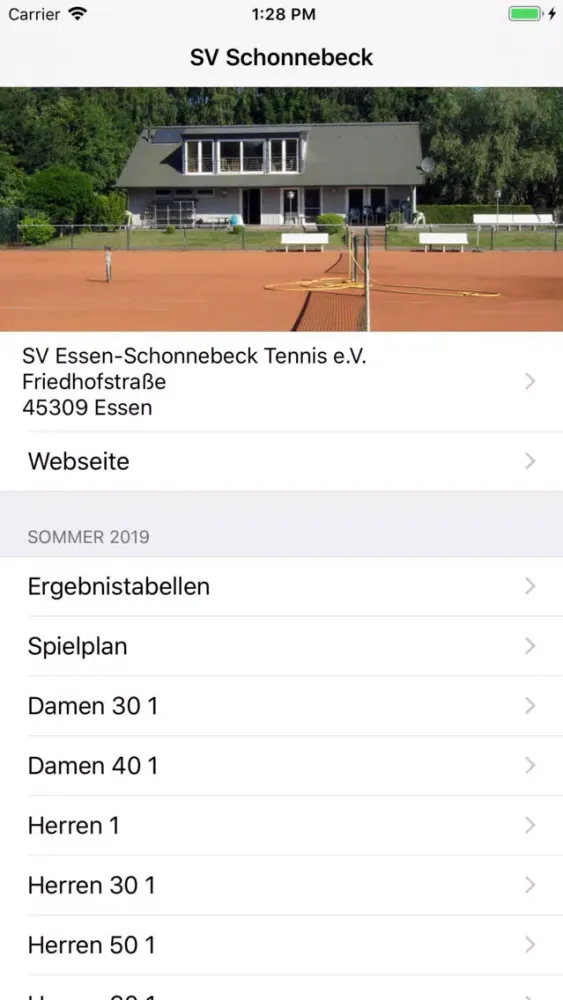 SV Schonnebeck Tennis应用截图