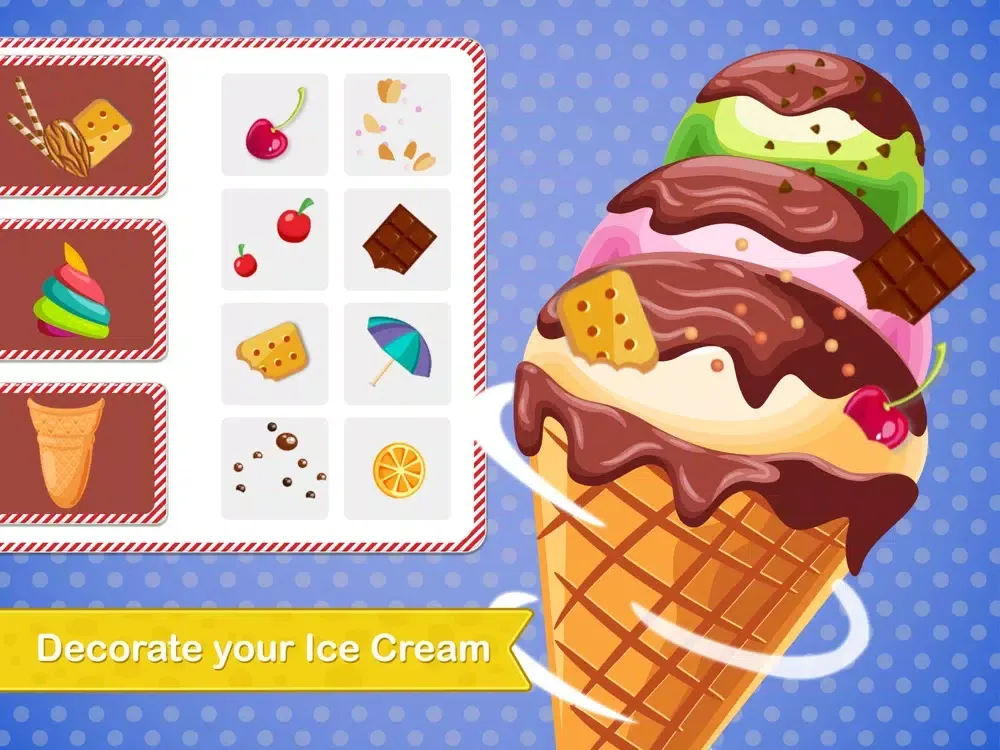Rainbow Ice Cream Cone Maker iPad 应用截图
