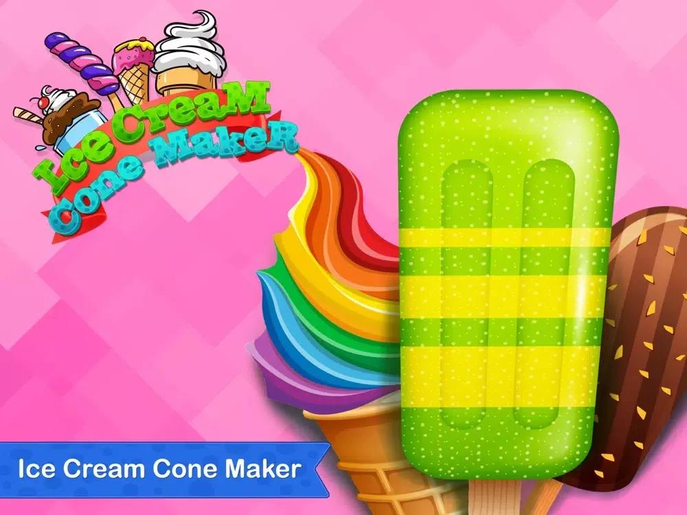 Rainbow Ice Cream Cone Maker iPad 应用截图