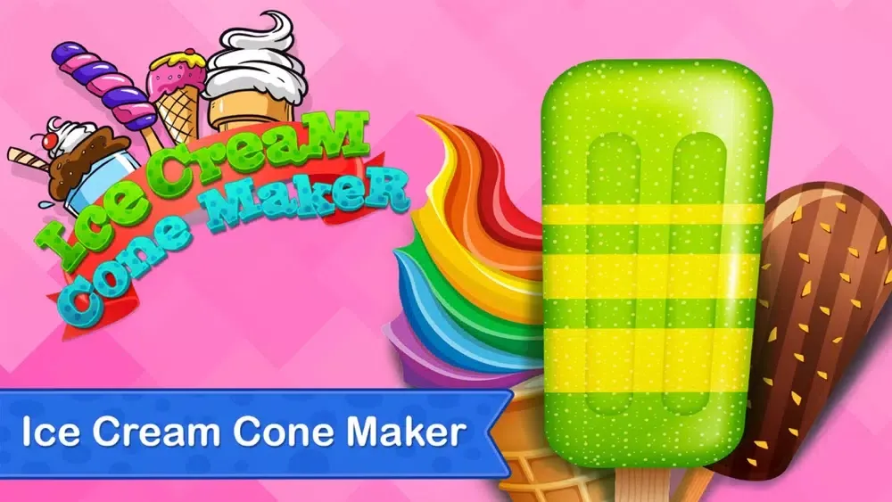 Rainbow Ice Cream Cone Maker应用截图