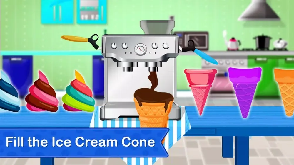 Rainbow Ice Cream Cone Maker应用截图