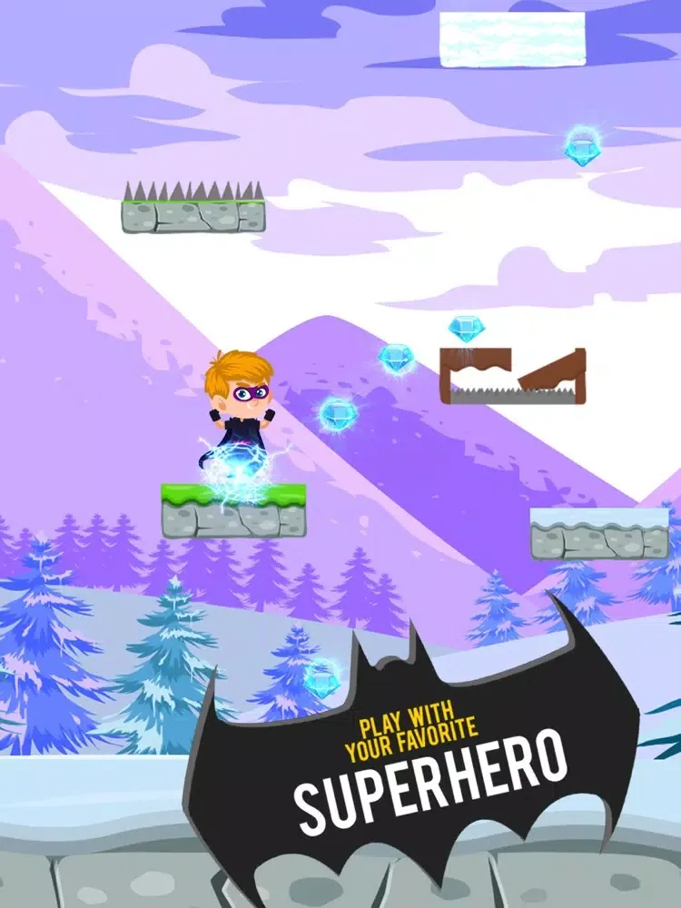 Скриншоты Superhero Jump Gem Adventure iPad 