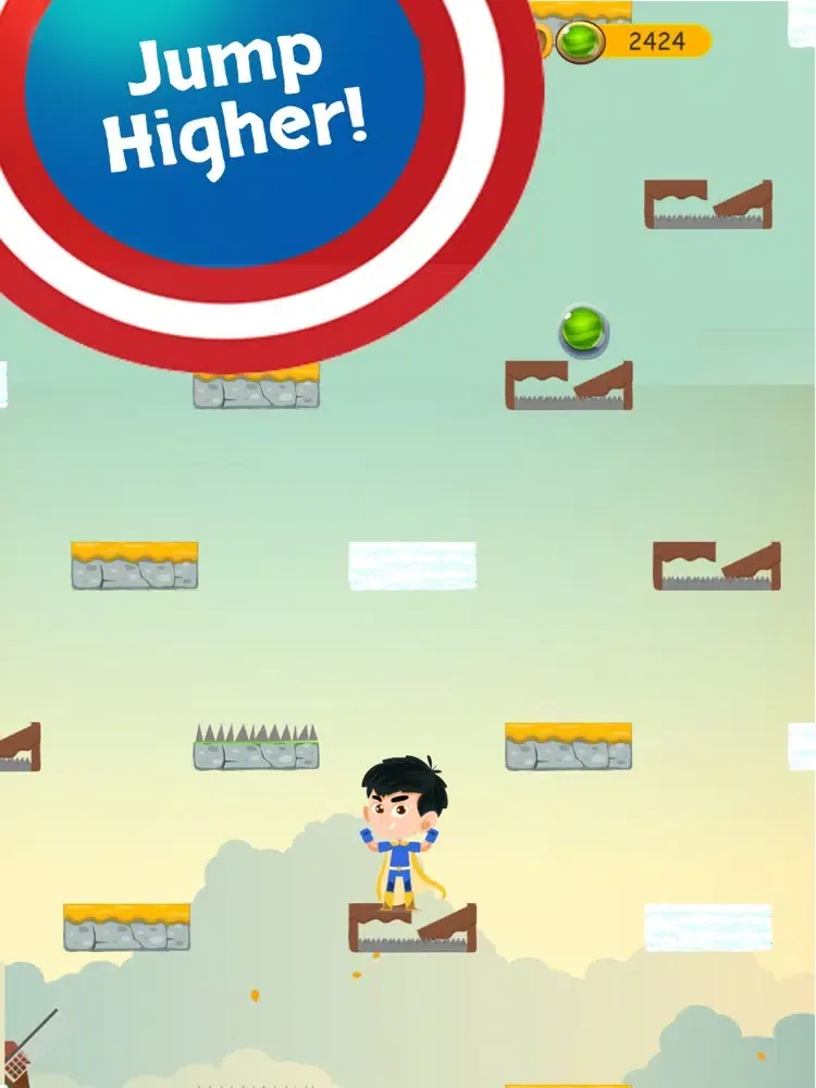 Скриншоты Superhero Jump Gem Adventure iPad 