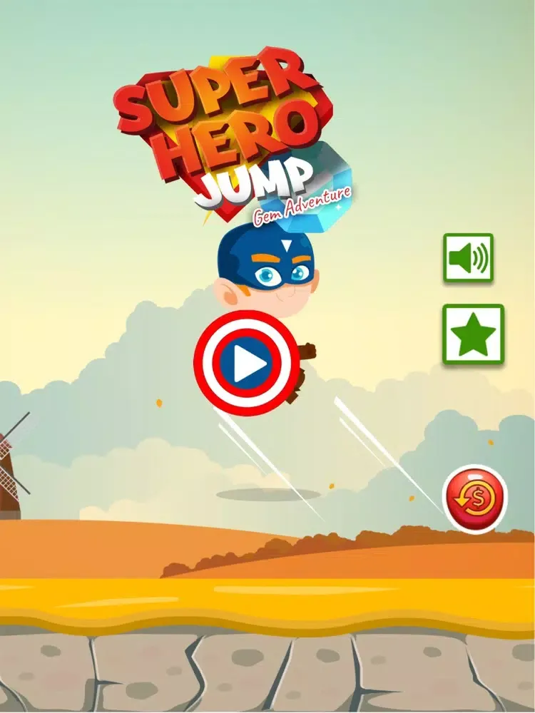 Скриншоты Superhero Jump Gem Adventure iPad 
