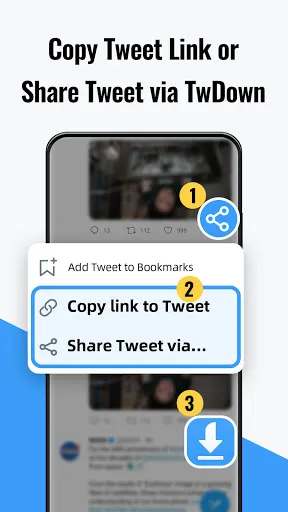 Captures d'écran de Video Downloader for Twitter