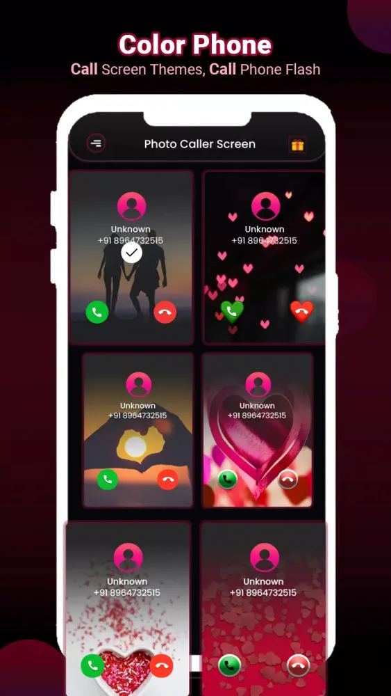 Color Phone - Call Screen Themes, Call Phone Flash स्क्रीनशॉट