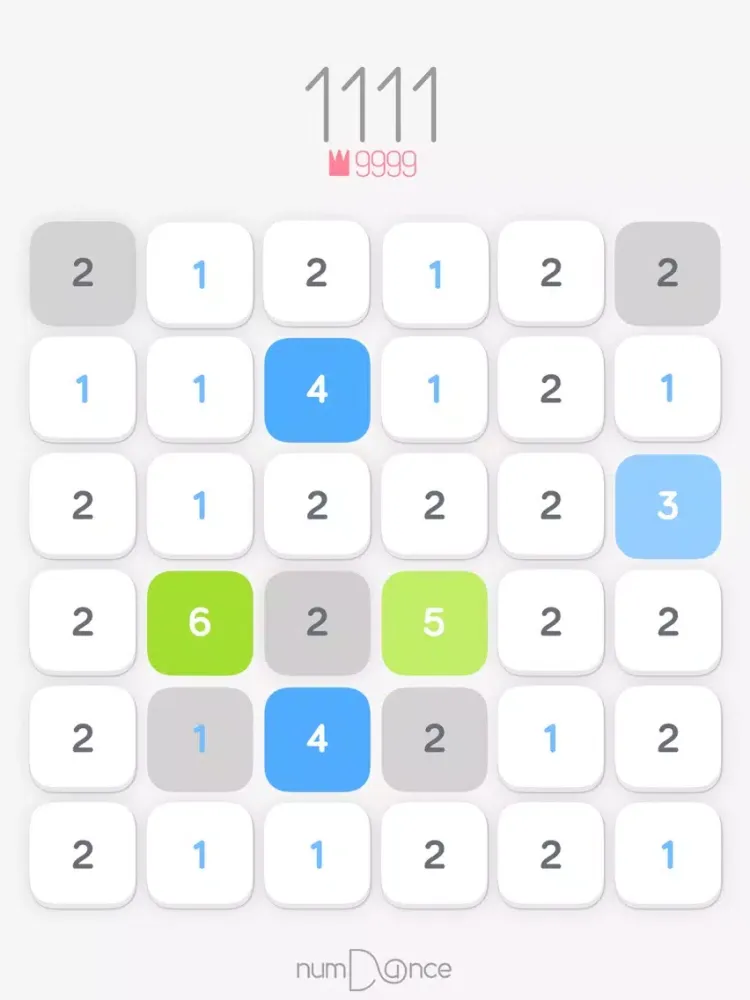 Tangkapan layar numDance iPad 