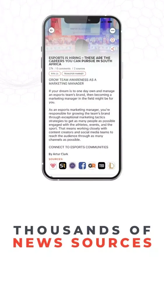 Captures d'écran de TwogNews - Esports news