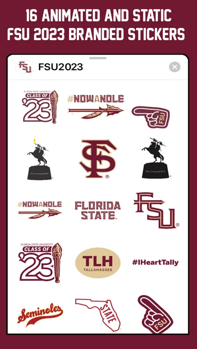 FSU Class of '23 Stickers Ekran Görüntüleri