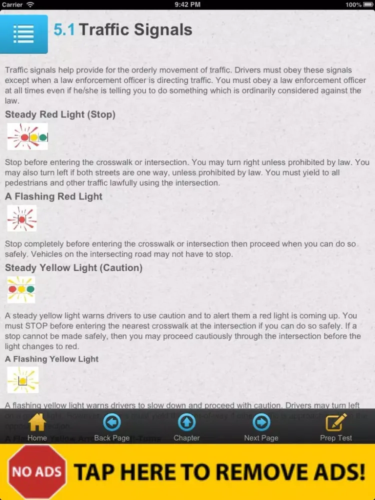 Driver Handbook - Texas Free iPad  Screenshots