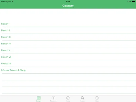 Capturas de pantalla de French Tutorial: Basic Phrases, Vocabulary and Grammar with Pronunciation iPad 