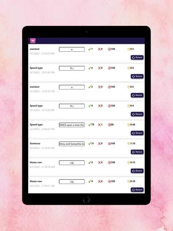 ภาพหน้าจอของ Keypad Typing Practice :Master iPad 