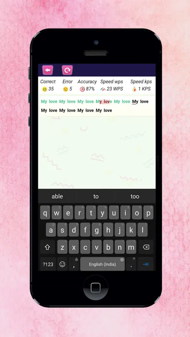 ภาพหน้าจอของ Keypad Typing Practice :Master