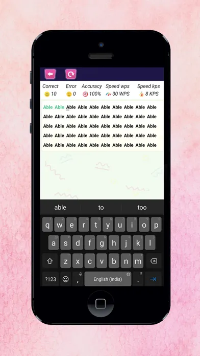 ภาพหน้าจอของ Keypad Typing Practice :Master
