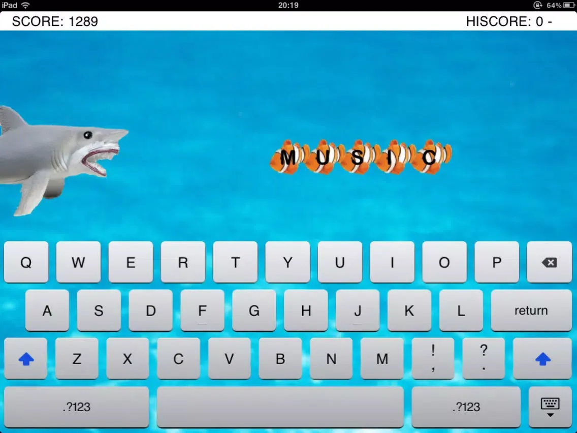 Ảnh chụp màn hình của Typing JR iPad 