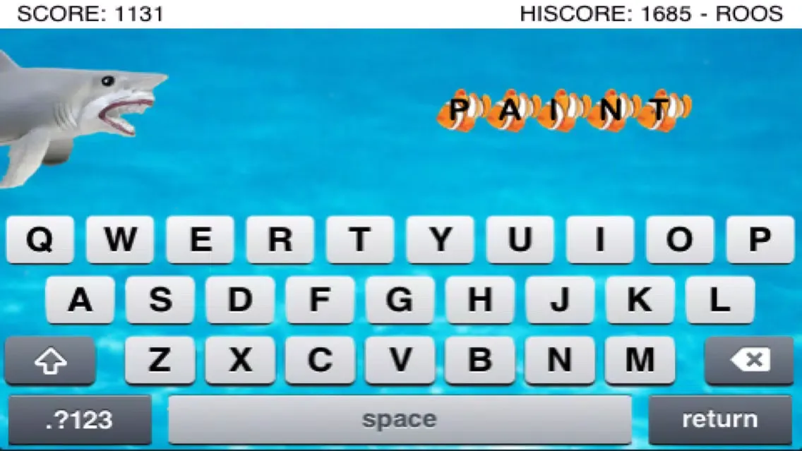 Ảnh chụp màn hình của Typing JR