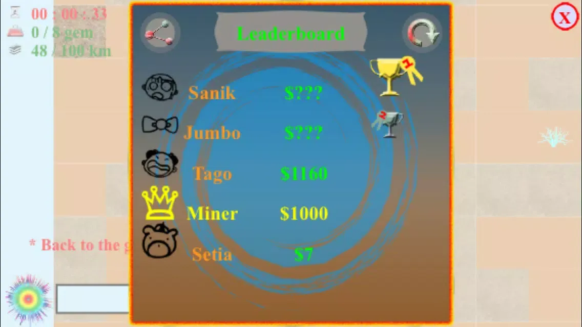 Screenshot di Miner King