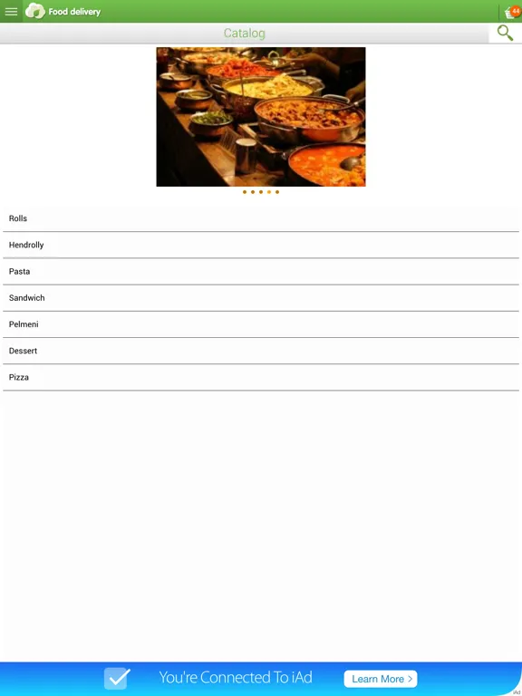 تصاویر Food Delivery App iPad 