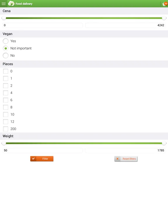 تصاویر Food Delivery App iPad 