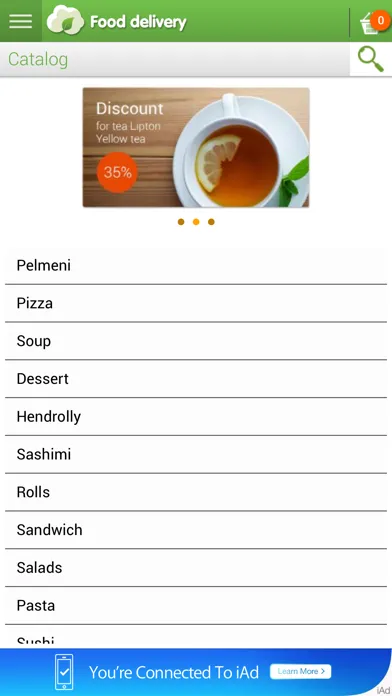 تصاویر Food Delivery App