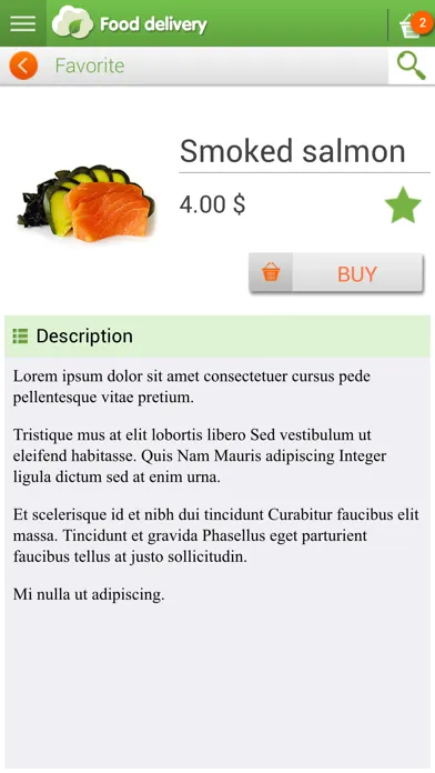 تصاویر Food Delivery App